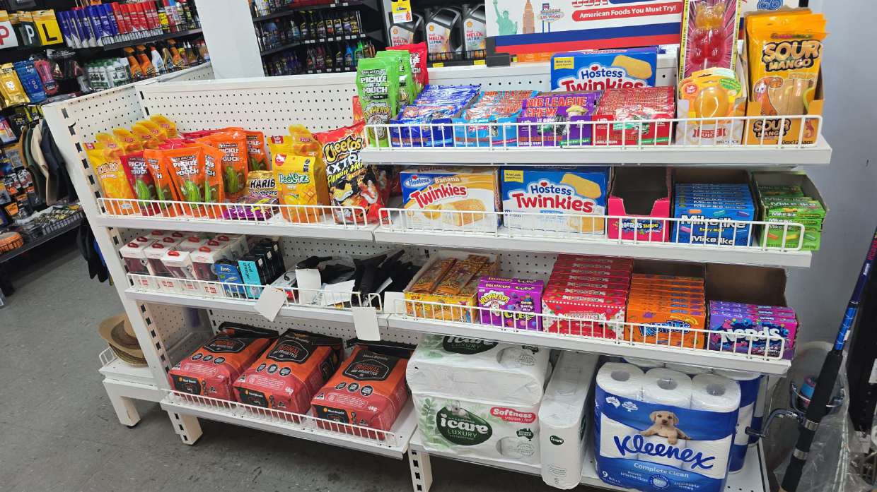 Shelf of car care products